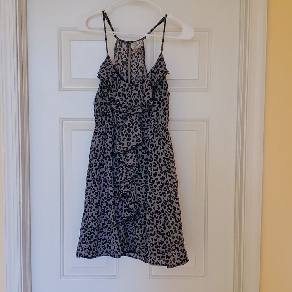 Leopard print above the knee dress